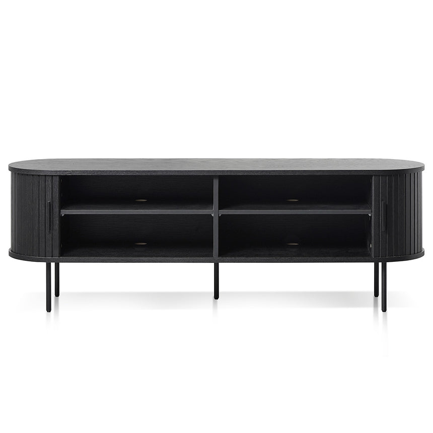 1.6m TV Entertainment Unit | Full Black | Myka Home - View 3