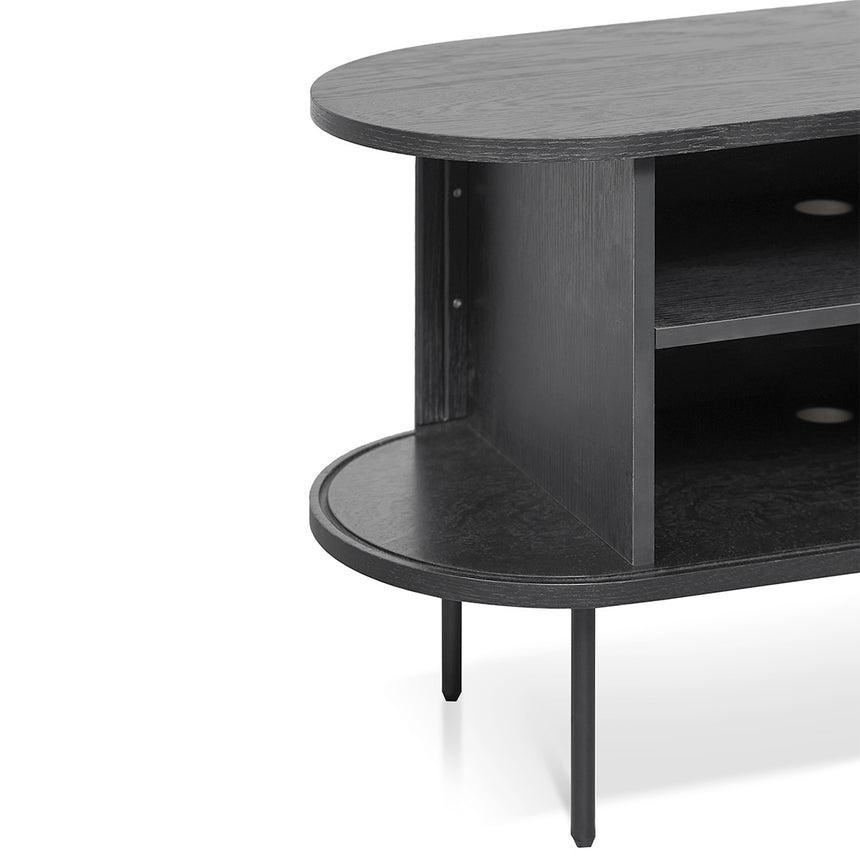 1.6m TV Entertainment Unit | Full Black | Myka Home - View 5