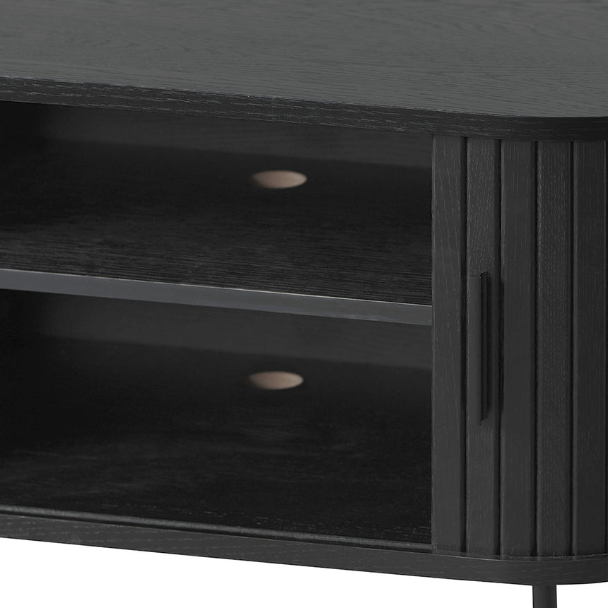 2m TV Entertainment Unit | Full Black | Myka Home - View 8