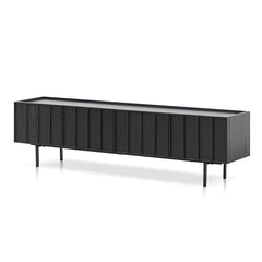 CTV8446-KD 2m Wooden TV Entertainment Unit - Full Black