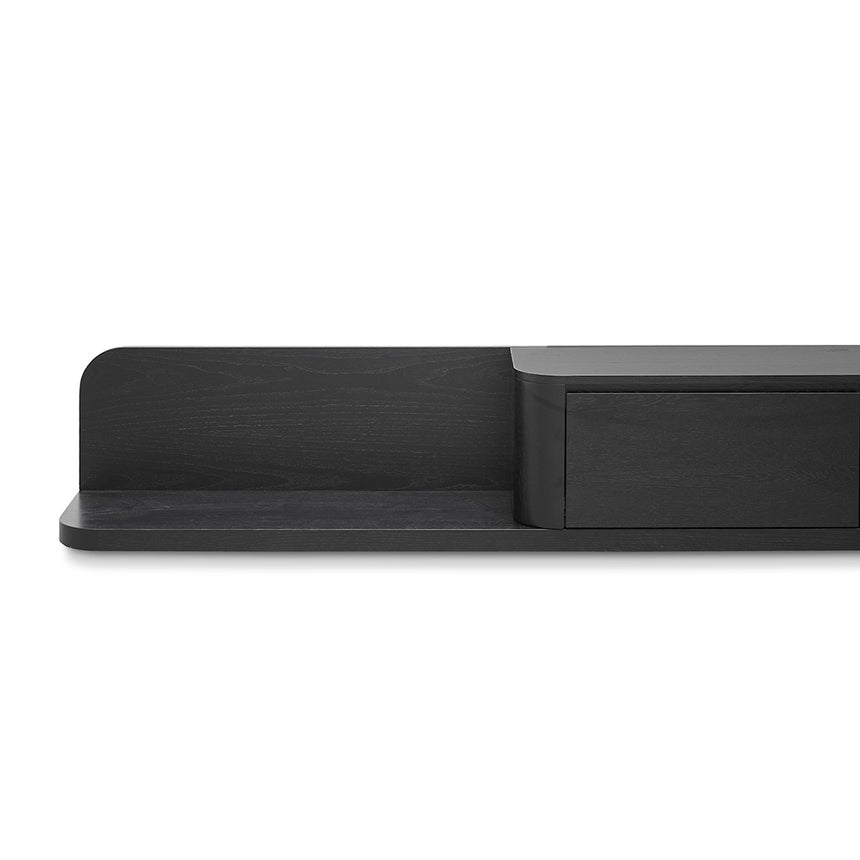 Expandable TV Entertainment Unit | Full Black Oak | Myka Home - View 4