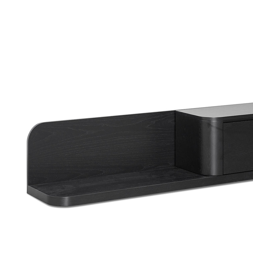 Expandable TV Entertainment Unit | Full Black Oak | Myka Home - View 5