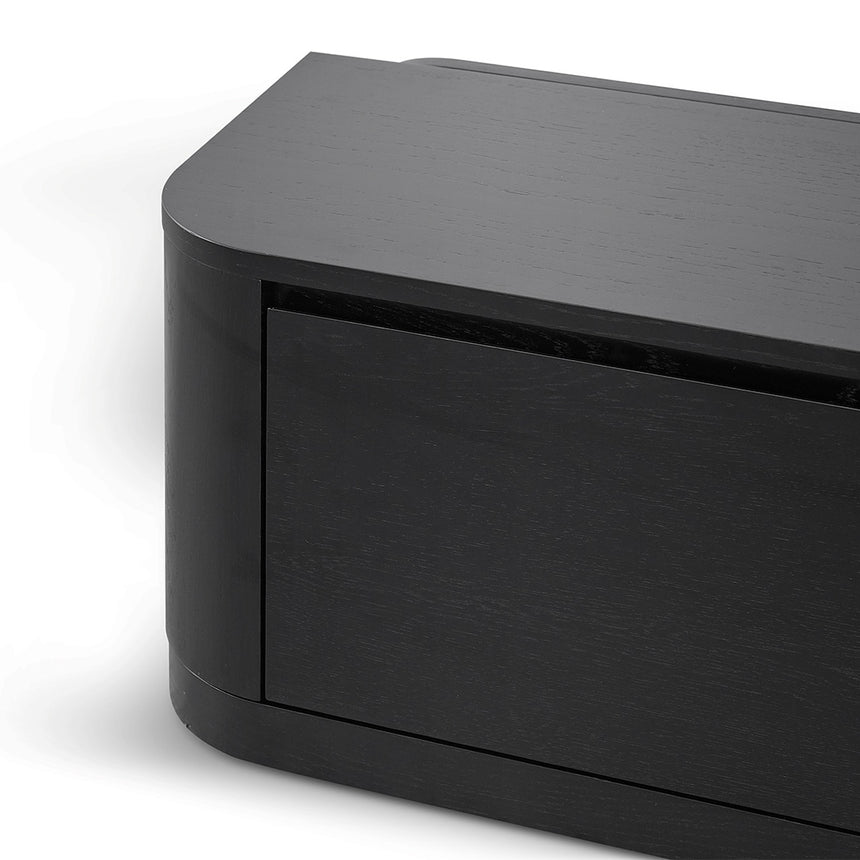 Expandable TV Entertainment Unit | Full Black Oak | Myka Home - View 6