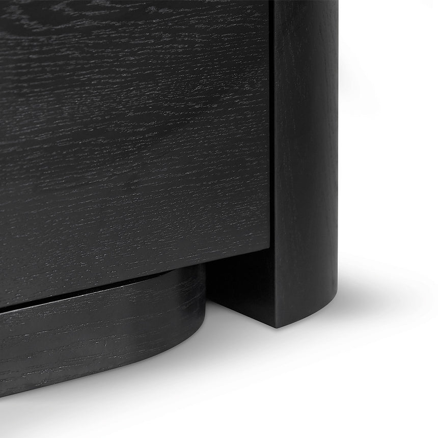 Expandable TV Entertainment Unit | Full Black Oak | Myka Home - View 7