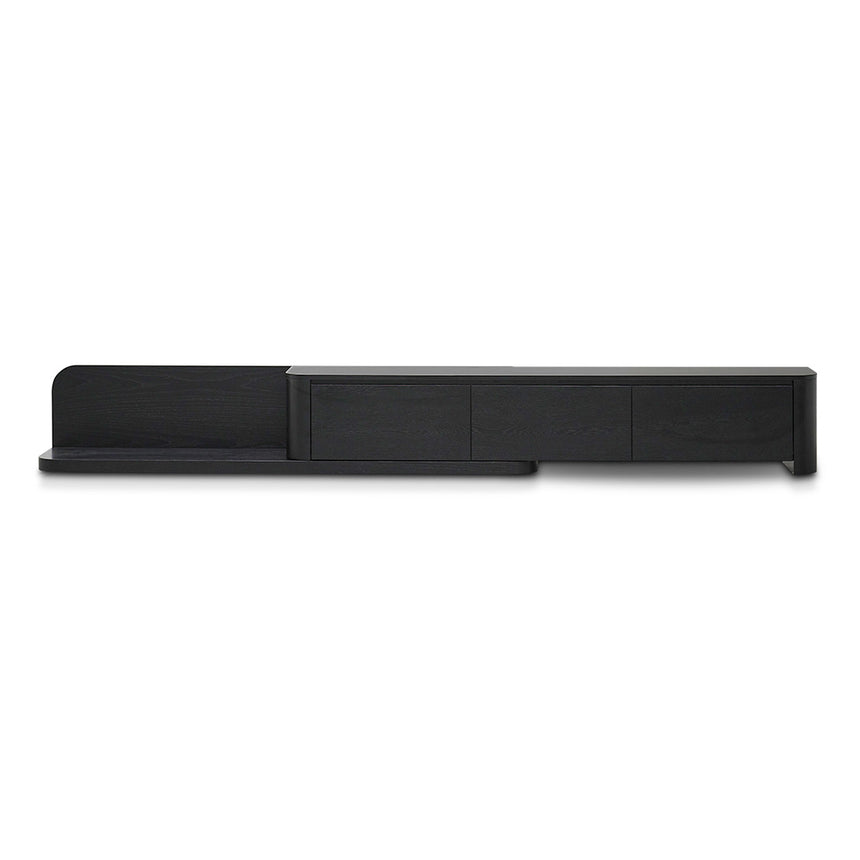 Expandable TV Entertainment Unit | Full Black Oak | Myka Home - View 3