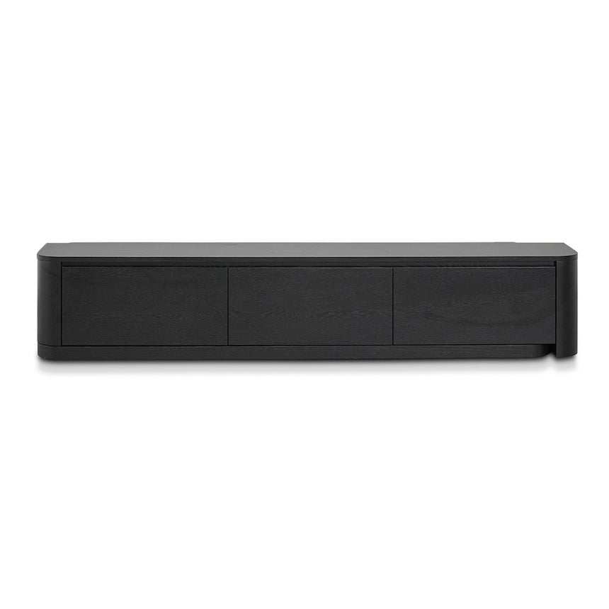 Expandable TV Entertainment Unit | Full Black Oak | Myka Home - View 8