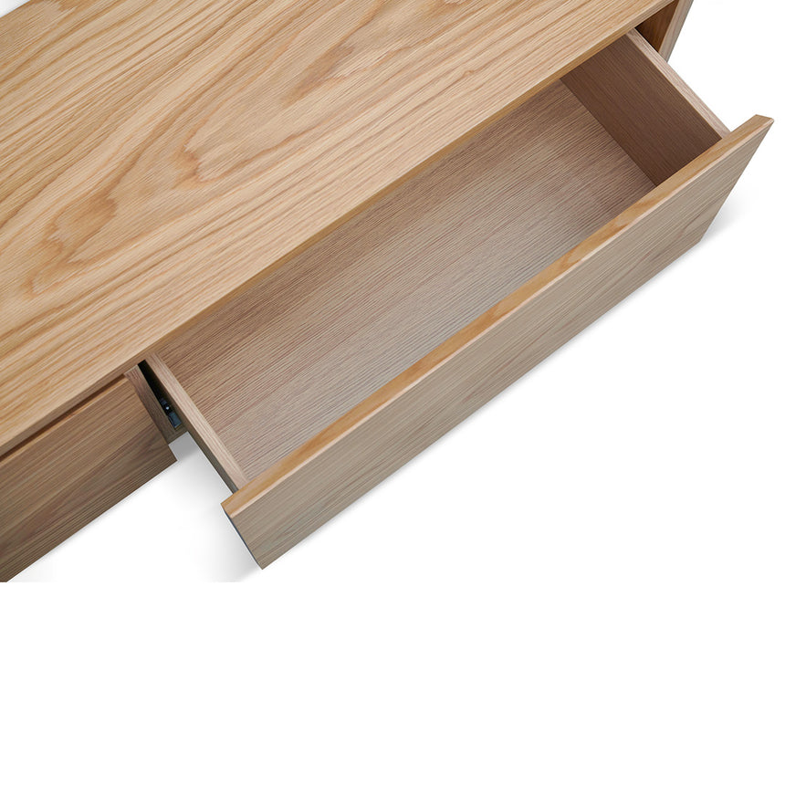 Expandable TV Entertainment Unit | Natural Oak | Myka Home - View 10