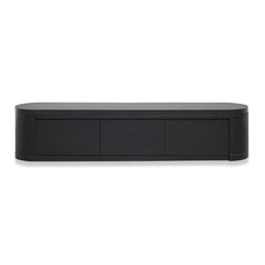 Extendable TV Entertainment Unit | Full Black Oak | Myka Home
