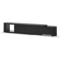 Extendable TV Entertainment Unit | Full Black Oak | Myka Home