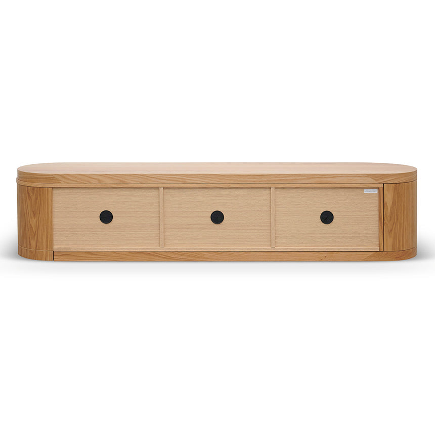 Extendable TV Entertainment Unit | Natural Oak | Myka Home - View 10