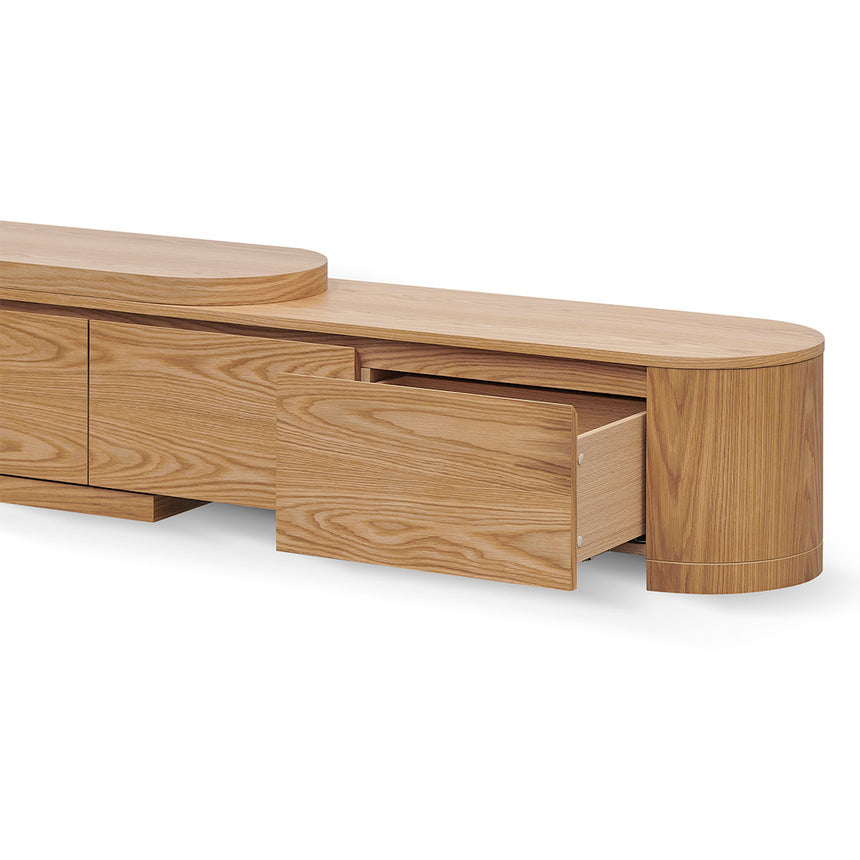 Extendable TV Entertainment Unit | Natural Oak | Myka Home - View 8