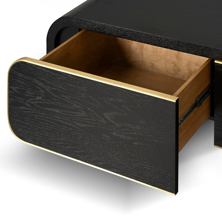 2m TV Entertainment Unit | Textured Espresso Black | Myka Home - View 9