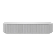 240cm TV Entertainment Unit | Full White Oak | Myka Home
