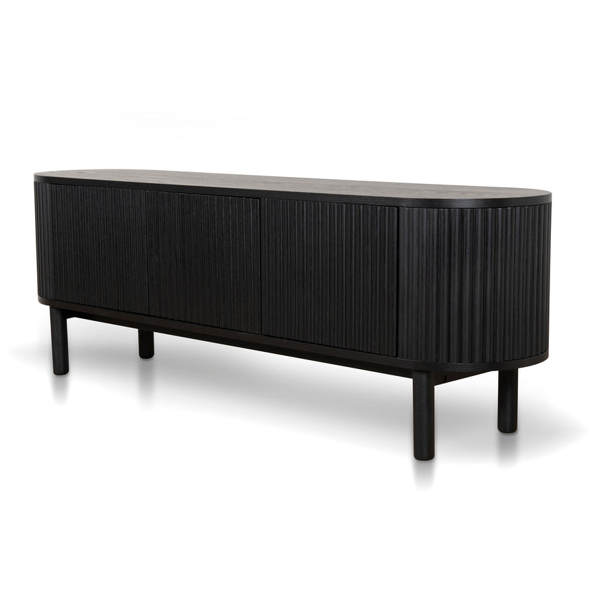 1.6m TV Entertainment Unit | Full Black | Myka Home