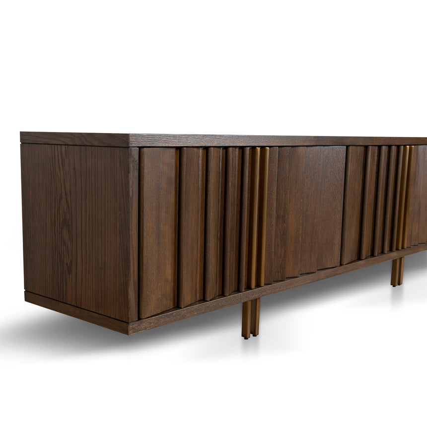 2m TV Entertainment Unit | Caramel Oak | Myka Home - View 8