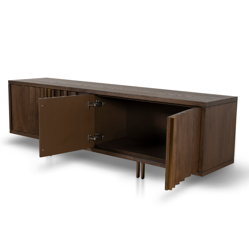 2m TV Entertainment Unit | Caramel Oak | Myka Home - View 9