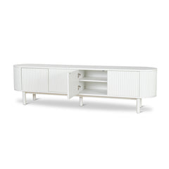 CTV8987-KD 2m TV Entertainment Unit - Warm White Oak