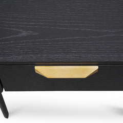 CST2809-CN Bedside Table - Black Veneer