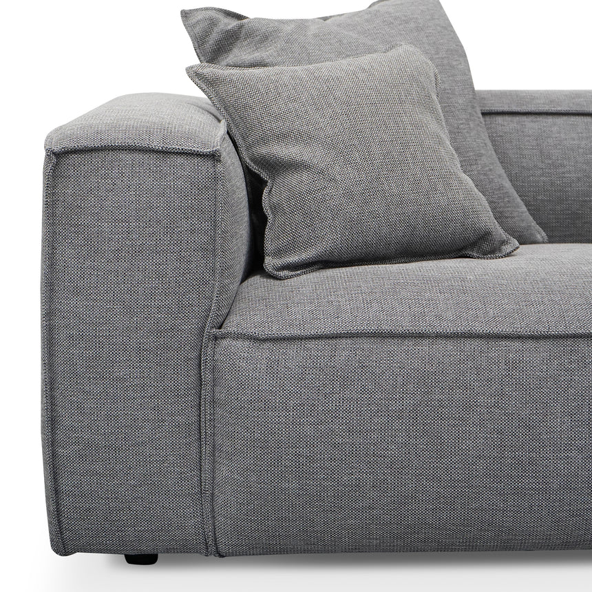4 Seater Sofa with Cushion and Pillow - Graphite Grey - View 3