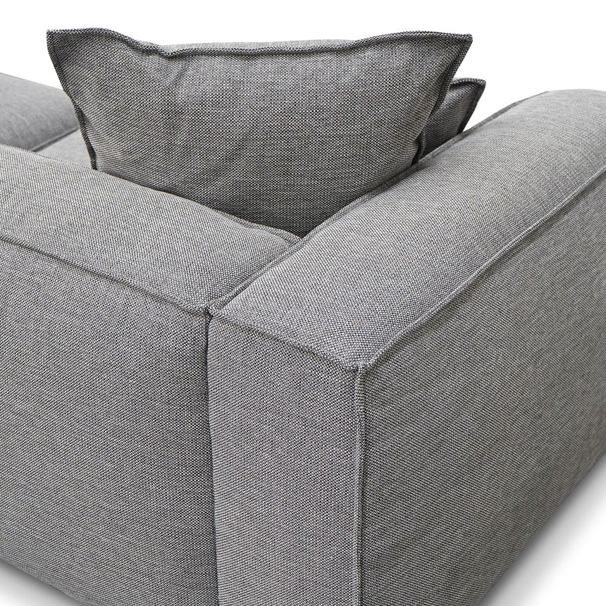4 Seater Sofa with Cushion and Pillow - Graphite Grey - View 6