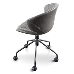 Office Chair | Charcoal with Black Base | Myka Home