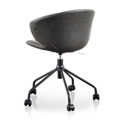 Office Chair | Charcoal with Black Base | Myka Home