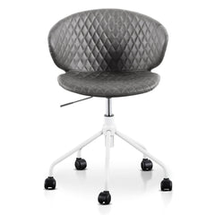 Office Chair | Charcoal with White Base | Myka Home