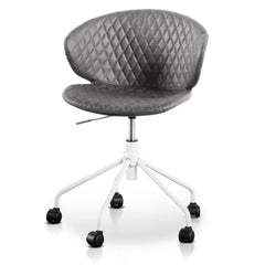 Office Chair | Charcoal with White Base | Myka Home