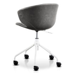 Office Chair | Charcoal with White Base | Myka Home