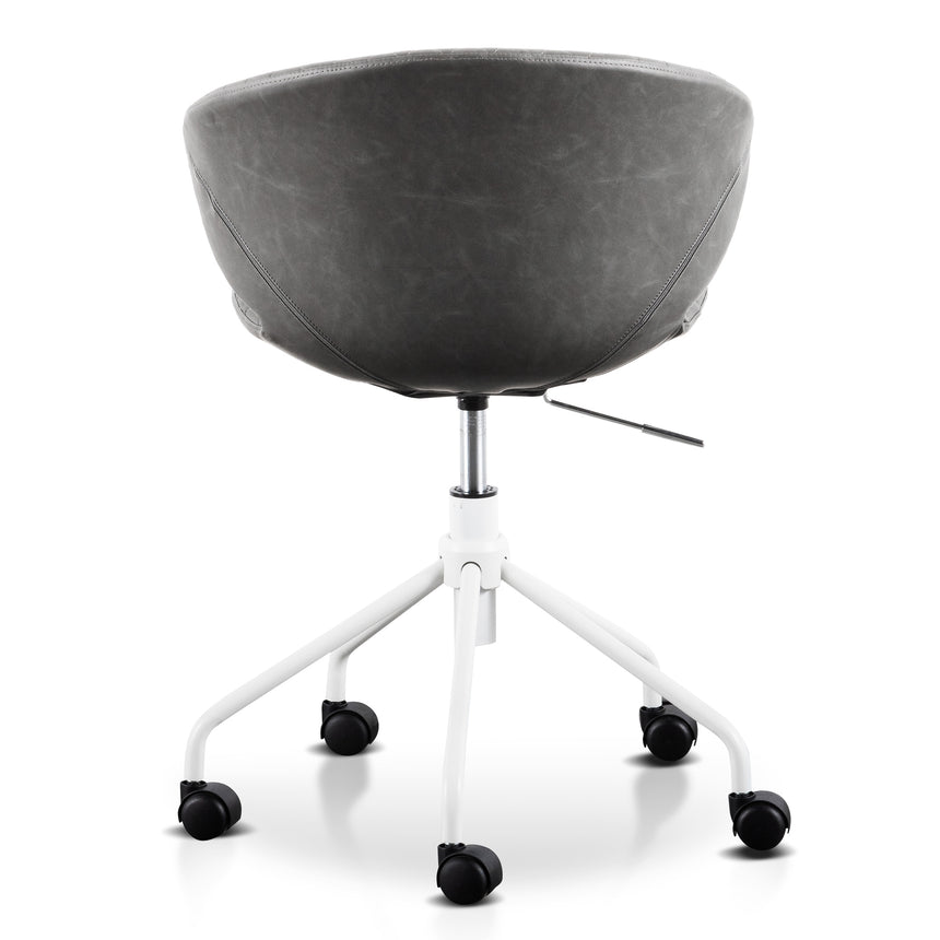 Office Chair | Charcoal with White Base | Myka Home - View 5