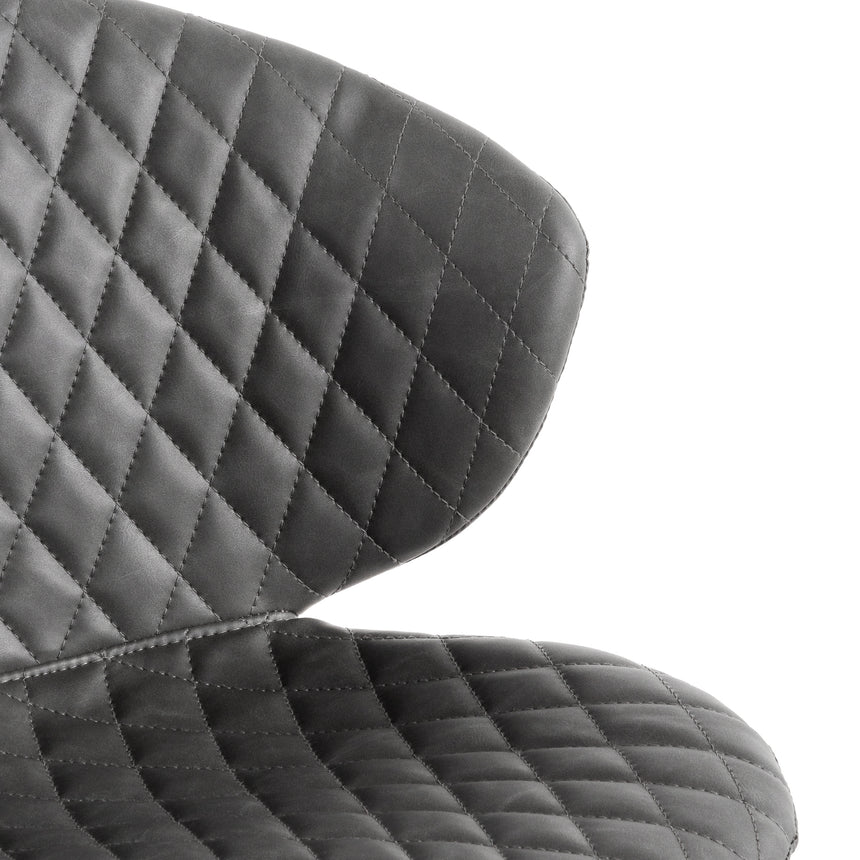 Office Chair | Charcoal with White Base | Myka Home - View 6
