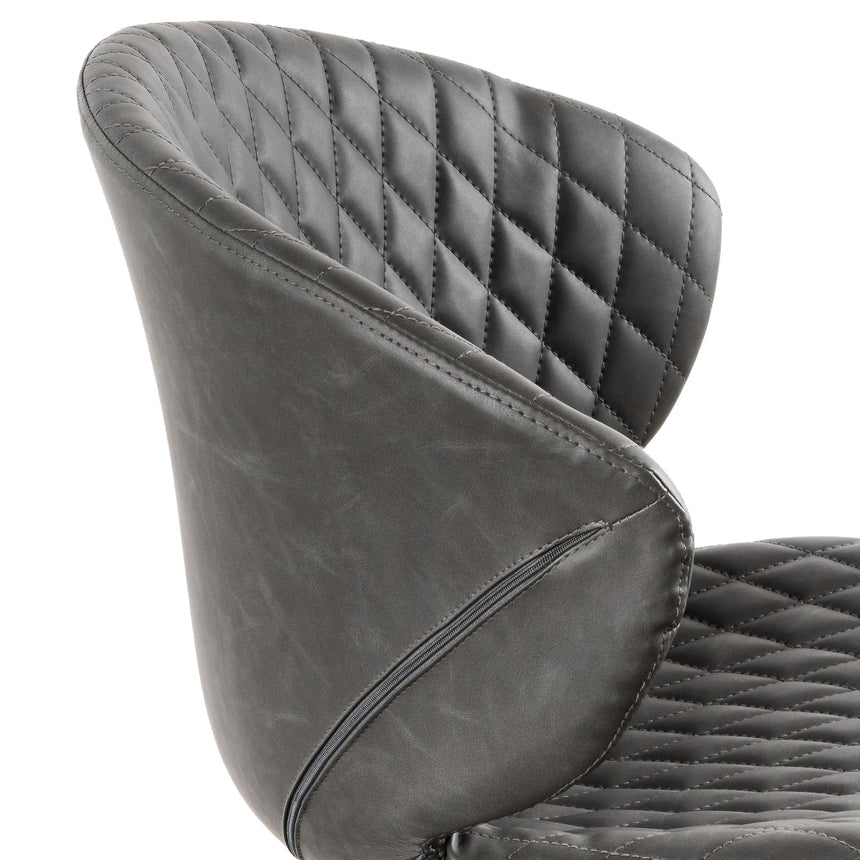 Office Chair | Charcoal with White Base | Myka Home - View 8