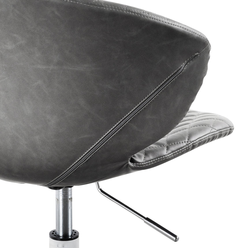 Office Chair | Charcoal with White Base | Myka Home - View 9
