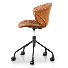 Office Chair | Tan with Black Base | Myka Home