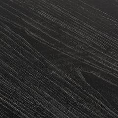 CDT2480 Reclaimed 140cm Round Dining Table - Rustic Black