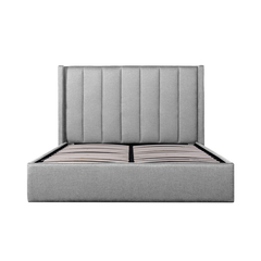 Florence Queen Bed Frame | Pearl Grey Storage | Myka Home