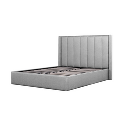 Florence Queen Bed Frame | Pearl Grey Storage | Myka Home