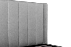 Florence Queen Bed Frame | Pearl Grey Storage | Myka Home