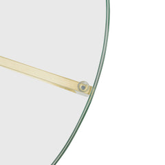 CCF2352-KS 85cm Glass Round Coffee Table - Gold Base