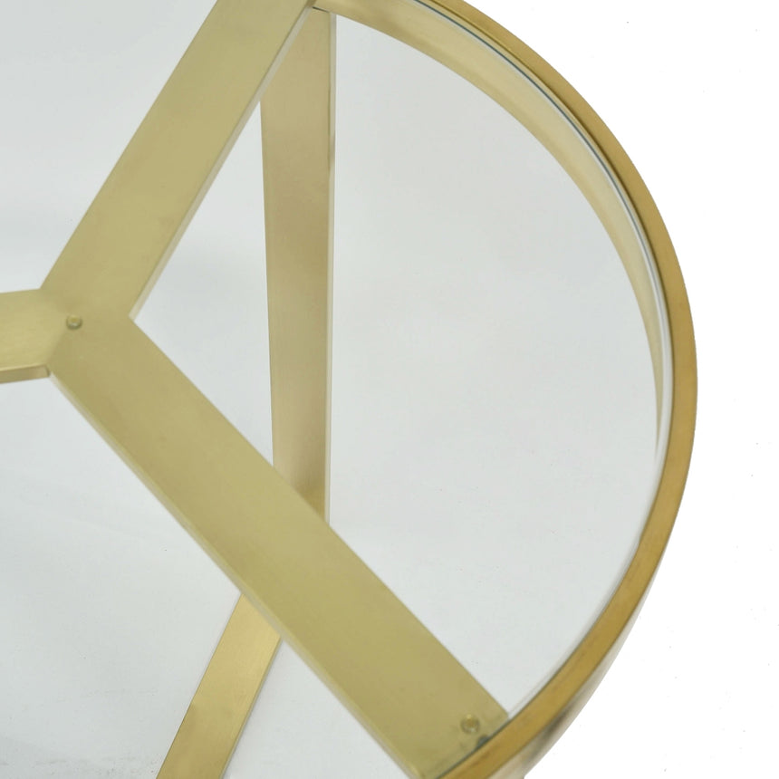 50cm Side Table - Brushed Gold Base - View 6