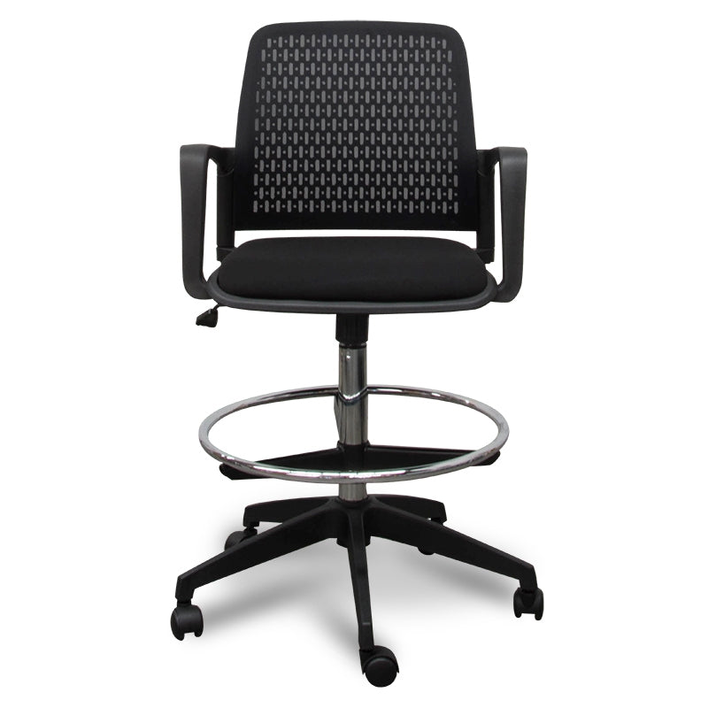 Drafting Office Chair | Black | Myka Home