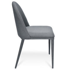 Ex Display - CDC2236-EI Fabric Dining Chair - Gunmetal Grey