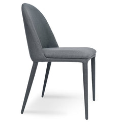 Ex Display - CDC2236-EI Fabric Dining Chair - Gunmetal Grey