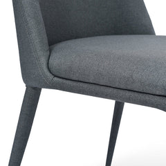 Ex Display - CDC2236-EI Fabric Dining Chair - Gunmetal Grey