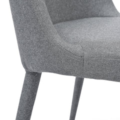 Ex Display - CDC2240-EI Fabric Dining Chair - Coin Grey