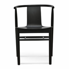 CDC673-SD Dining Chair - Black Shell - Black Seat (Set of 2)