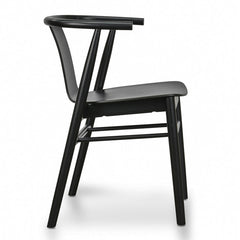 Ex Display - CDC673-SD Dining Chair - Black Shell - Black Seat