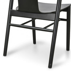 Ex Display - CDC673-SD Dining Chair - Black Shell - Black Seat