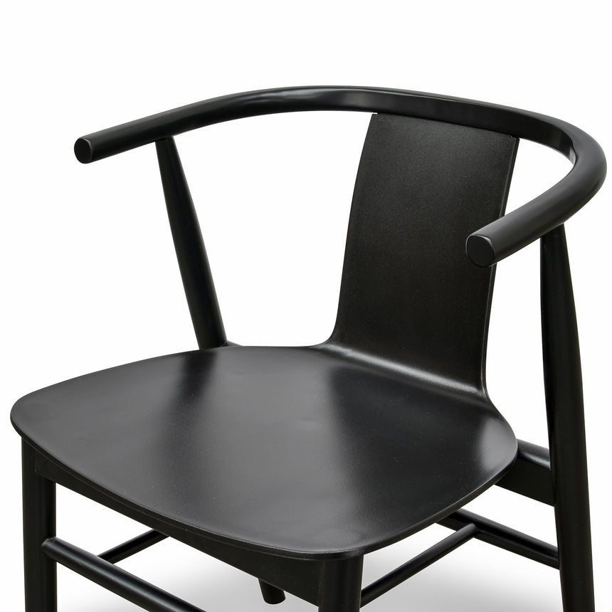 Dining Chair - Black Shell - Black Seat (Set of 2) - View 7