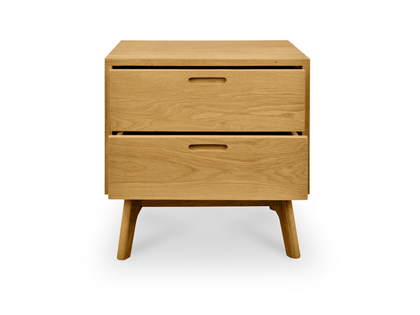 Wooden Bedside Table - Natural Oak - View 3